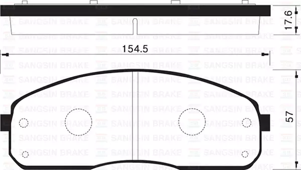 ÖN FREN BALATA KIA PREGIO 2.7L J2 99- / CARNIVAL 2.9L 2000-2005 581014EA00 0K56A3323Z 0K72G3328Z - Image 1