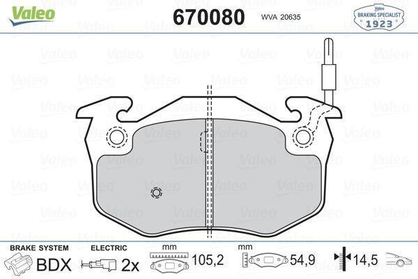 ÖN BALATA RENAULT R5 1972-1985 CLIO 1 1991-1998 EXPRESS 1985-1992 TWINGO 1 1993-2007 FİŞLİ FTE 7701203842 7701205277 7701202517 - Image 1