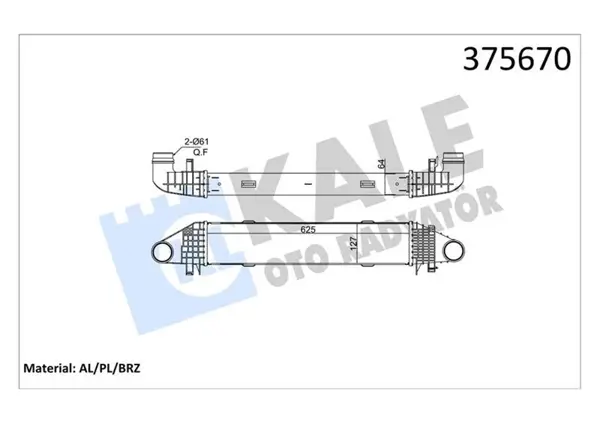TURBOSARJ RADYATORU MERCEDES W204 S204 C204 W212 C207 A207 A2045000000 - Image 1