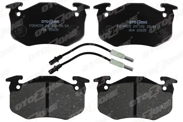 ÖN DİSK FREN BALATASI PEUGEOT 205 1.0/1.1/1.4 2002-1983 - 2007-1987-305 1.5/1.5D/1.6/1.8D/1.9D 2011-1982-2012-1988 425032 - Image 1