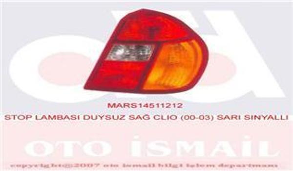 STOP LAMBASI DUYSUZ SAĞ CLIO 2000-2003 SARI SİNYALLİ 7700433744 - Image 1