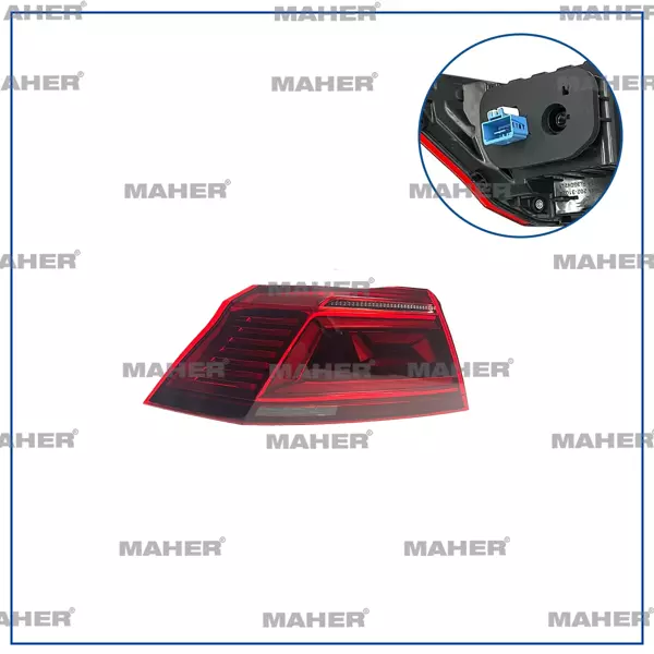 STOP LAMBASI PASSAT 2019-2022 DIŞ SOL LED HIGHLINE 3G5945207F - Image 1