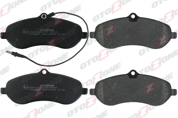 ÖN BALATA FİŞLİ EXPERT-SCUDO-JUMPY-1.6-2.0 MTJ 2007 ABS SİZ GDB1718 4253 64 4253 65 77364512 WVA24595 - Image 1