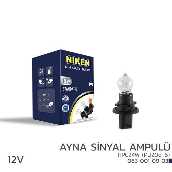 NIKEN 125 HPC24W AYNA SİNYAL AMPULÜ PU20D-6 10LU UNIVERSAL (10 ADET) - Image 1