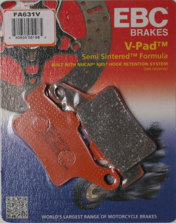 Ebc Fa631V 2015-2022 Can-am Spyder F3 S Uyumlu Arka Fren Balatası Yarı Sinterli Balata - Image 1