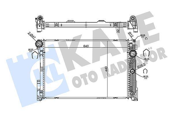 MOTOR SU RADYATORU MERCEDES GLK-CLASS 10204 2008-2015 W204 C63 AMG 2008-2014 A2045003103 - Image 1