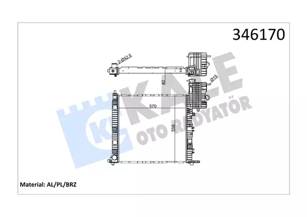 MOTOR SU RADYATORU MERCEDES VITO W638 1996-2003 KLIMASIZ A6385011601 - Image 1