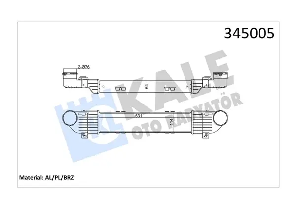 TURBOSARJ RADYATORU MERCEDES S-CLASS W220 1999-2005 A2205000000 - Image 1