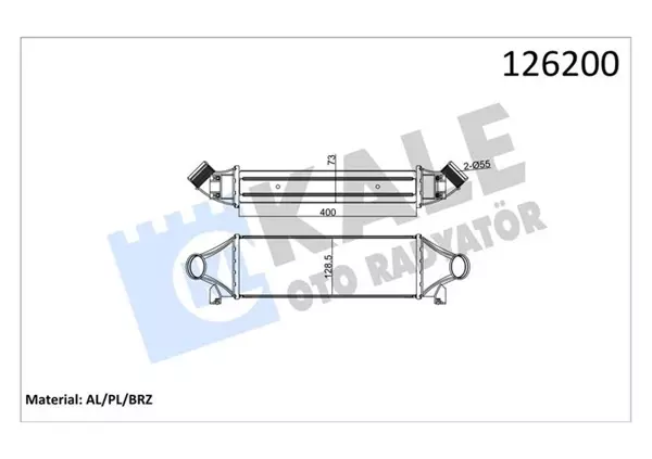 TURBO INTERKOLL RADYATORU TRANSIT 5184 2.4TDCI 135PS 140PS 2001-2006 5347 2006-2007 A.CEKER YC15 9L440 CA 4164696 - Image 1