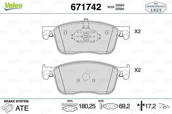 ÖN FREN BALATASI FIAT SCUDO 2023 ZAFIRA LIFE 2019 VIVARO C 2019 JUMPY 3 2016 EXPERT 2016 TOYOTA PROACE 2016 304 MM 1613260780 1680791780 155253709 - Image 1