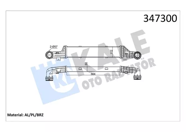 TURBOSARJ RADYATORU MERCEDES E-CLASS W210 S210 A2105002000 - Image 1