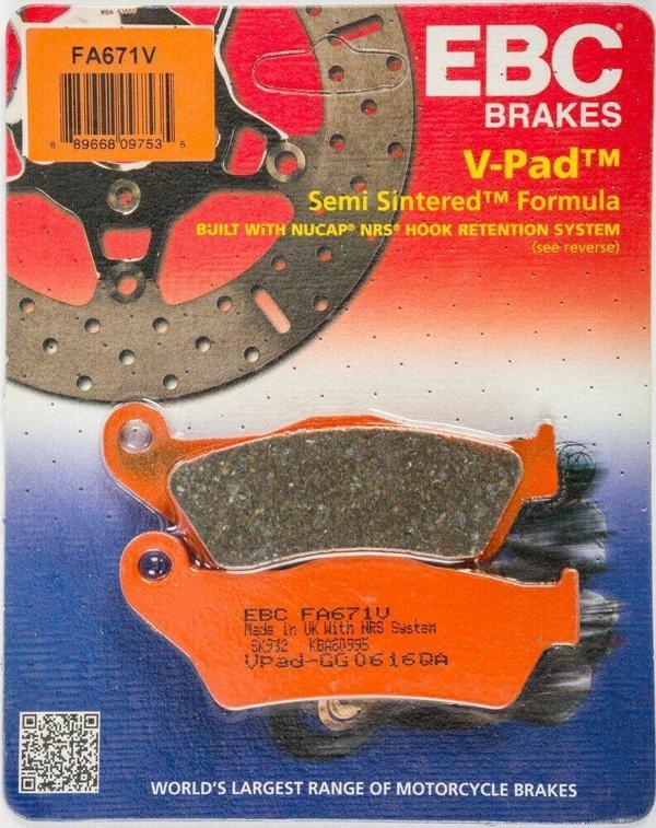 Ebc Fa671V 2005-2010 BMW K 1200 R Uyumlu Arka Fren Balatası Yarı Sinterli Balata - Image 1
