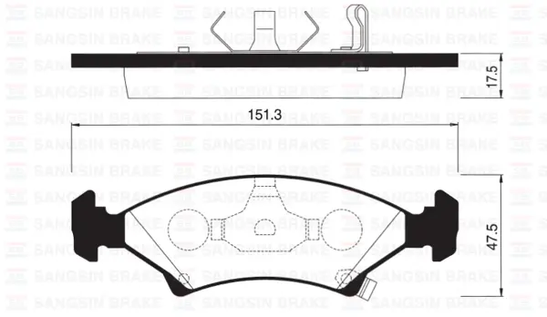 ÖN BALATA SEPHIA 1.51 165-1.81 165 1996-1998 GDB3224-GDB3096 OK2Y33323Z WVA23384 WVA23385 - Image 1