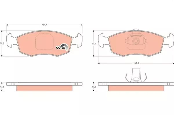 ÖN BALATA PALIO WEEKEND 1996 ALBEA 2001 DOBLO 2000 9949125 77362180 WVA20907 - Image 1
