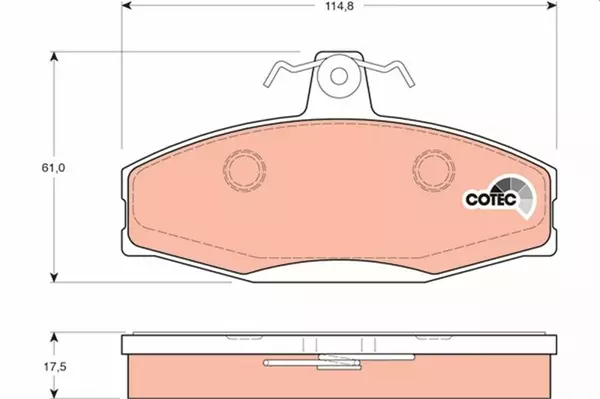 ÖN BALATA FAVORİT 1991-1997 FELICIA 1992-2001 CADDY 1.6 1.9D 1996-2012.00 6U0698151B 6U0698151E - Image 1