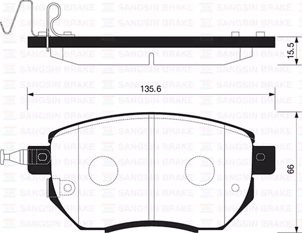 ÖN FREN BALATA NISSAN MURANO 3.5L VQ35 Z50 2003-2008 / INFINITI FX35 FX45 02- 41060CG00J 41060CG091 WVA23834 - Image 1