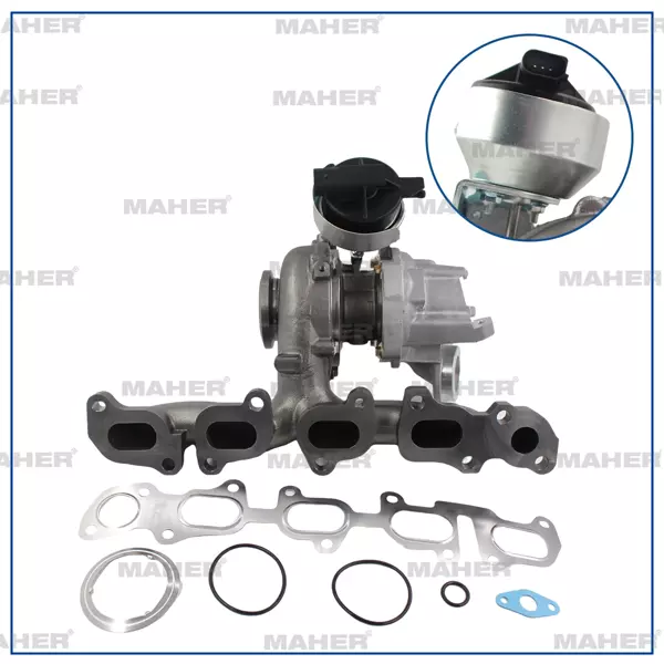 TURBO PASSAT / TİGUAN / Q3 / Q2 / KODİAQ / SUPERB 2015-2024 CRLB-CRBC-CYKB--CUVC-CUVE-DBGA-DBGB-DFGA-DEJA-DEJB 2.0 TDİ 04L253020M - Image 1