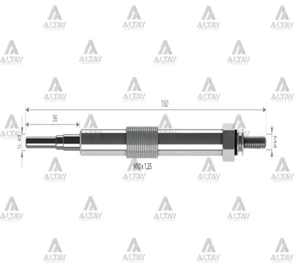 KIZDIRMA BUJİSİ (ISITMA) COROLLA 2007-2013 / YARIS 1.4 D-4D / MINI ONE D 115. 19850 0W010 (10 ADET) - Image 1