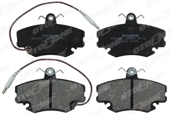 ÖN BALATA FİŞLİ RENAULT R9-R19-R21-CLIO I-2-MEGANE 1-TWINGO-LOGAN-SANDERO-SOLENZA GDB 400 7711130071 7701204833 WVA21404 - Image 1