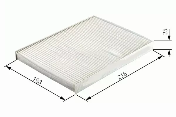 POLEN FİLTRESİ DOBLO 1.2-1.4-1.3JTD-1.3D-1.9D-1.9JTD 2001 PUNTO 1.2 165-1.8-1.3JTD-1.9JTD 2004 - Image 1