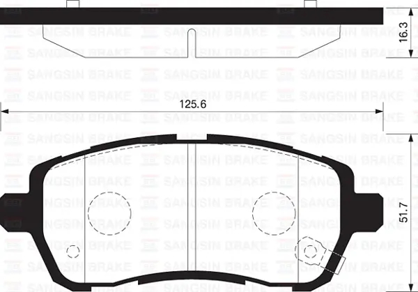 ÖN FREN BALATA DAIHATSU MATERIA 1.3L 1.5L K3-VE 3SZ-VE M401 M412 06- / SIRION 1.0L 1.3L M300 M301 0 6- / SUZUKI SWIFT 1.2L K12B AZG412 12- 04465 B1190 04465B1120 55810 68L50 - Image 1