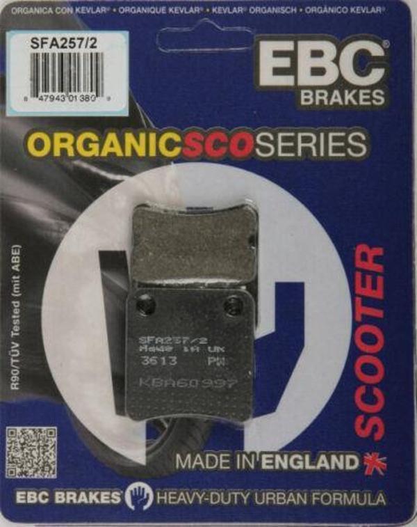 Ebc Sfa257/2 2012-2018 Honda VFR 1200 X CrossTourer DCT Uyumlu El Freni Balatası Organik Balata - Image 1
