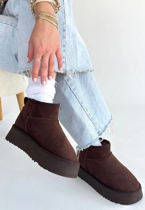 Linne Kahverengi Süet Bot - Image 1