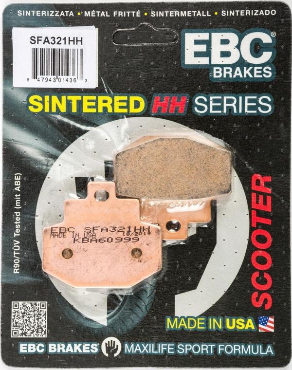 Ebc Sfa321hh 2003-2015 Gilera Runner VXR 200 Uyumlu Arka Fren Balatası Sinterli Balata - Image 1