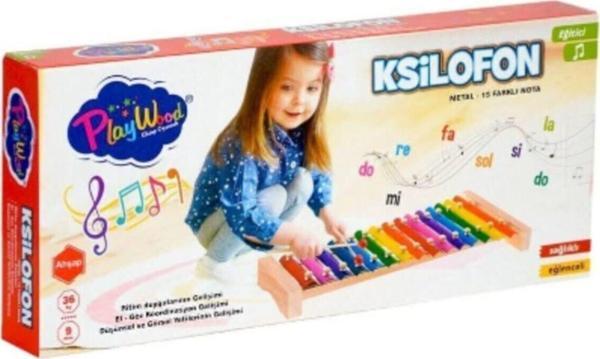 Onyıl Oyuncak Playwood Eğitici Ahşap 15 Notalı Ksilofon - Image 1