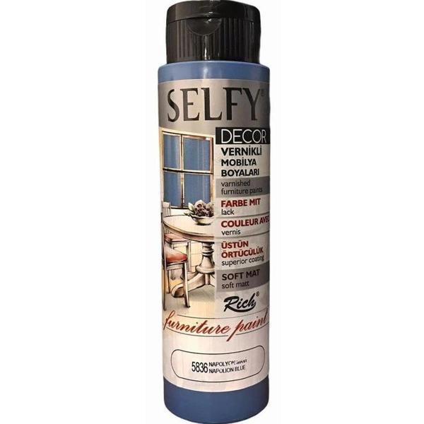 Supertrend Selfy Decor Vernikli Boya 500 cc 5836 NAPOLYON MAVİ - Image 1