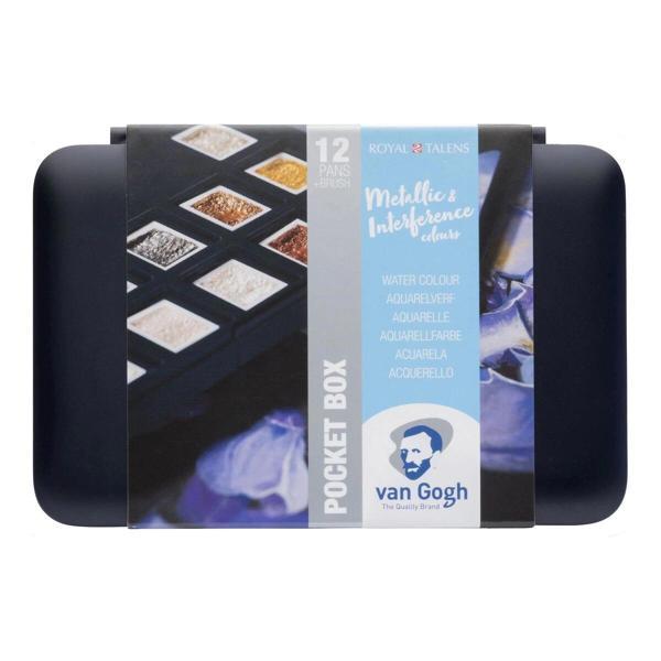 Supertrend Van Gogh Tablet Sulu Boya Seti 12 Renk Metallic & Interference Renkler - Image 1
