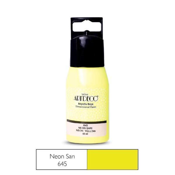 Supertrend Neon Boyutlu Boya 60 ml. 645 NEON SARI - Image 1