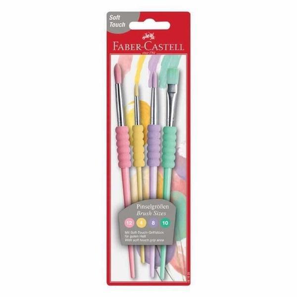 Supertrend Soft Touch Fırça Seti 4'lü Pastel Renkler - Image 1