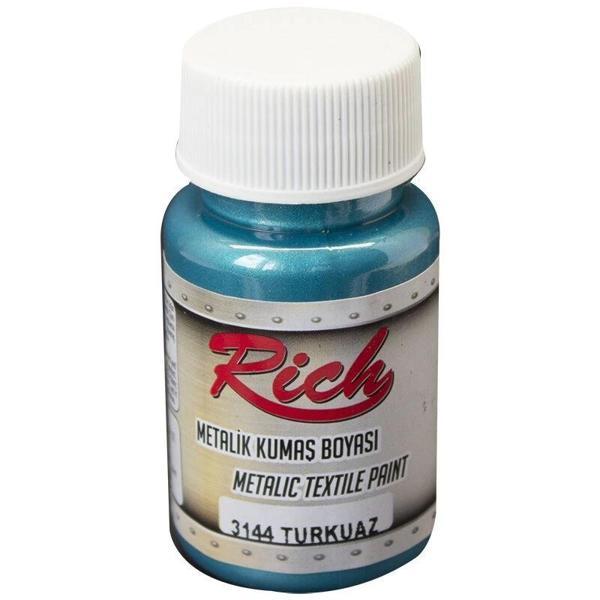 Supertrend Metalik Kumaş Boyası 50 cc. 3144 TURKUAZ - Image 1