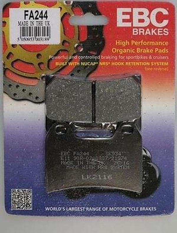 Yamaha Xt 660 X Ön Fren Balatası Ebc Fa244 Balata - Image 1