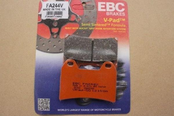 Yamaha Xt 660 X Ön Fren Balatası Ebc Fa244V Yarı Sinterli Balata - Image 1