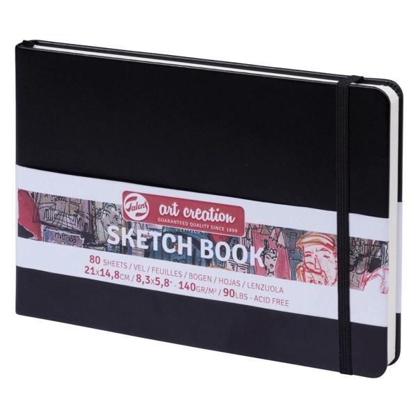 Supertrend Art Creation Sketchbook Sert Kapak Eskiz Çizim Defteri 140 gr. 15x21 cm. 80 yp. SİYAH - Image 1