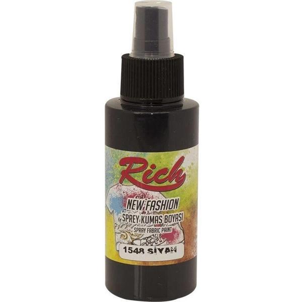 Supertrend New Fashion Sprey Kumaş Boyası 100 cc. 1548 SİYAH - Image 1