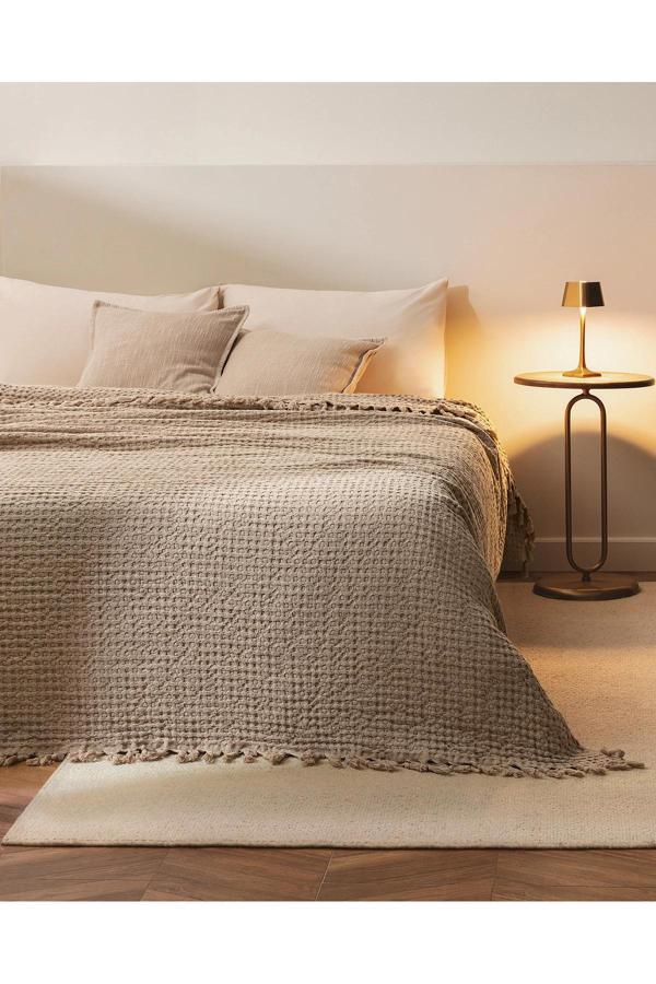 Lodos Home Tek Kişilik Yatak Örtüsü 160x230 cm -Bej - Image 1