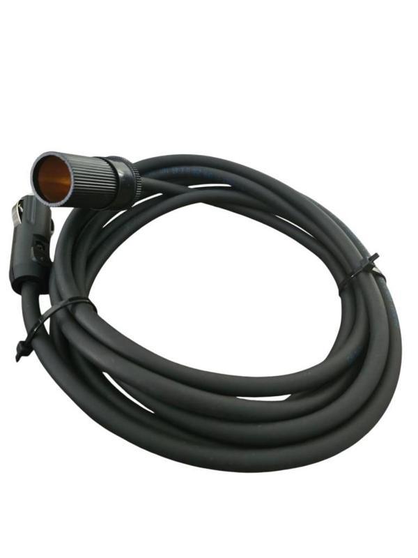 Araç Çakmak Uzatma Kablosu 12-24 Volt 16 Amper 2 X1,5mm TTR Bakır 3 Mt-Siyah - Image 1