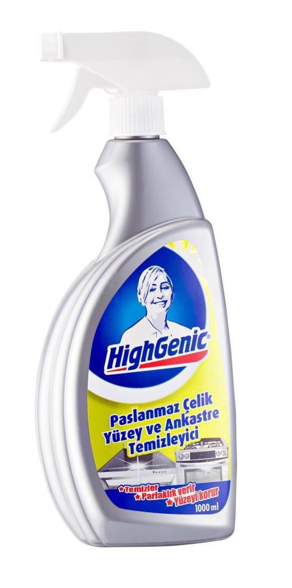Geseus Highgenic Paslanmaz Çelik ve Ankastre Yüzey Temizleyici, Parlatıcı, Koruyucu 750ml - Image 1