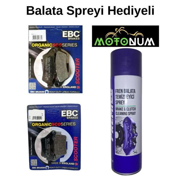 Bajaj NS 400 Z Ön ve Arka Fren Balata Takımı EBC Balata Spreyi Hediyeli EB50 - Image 1