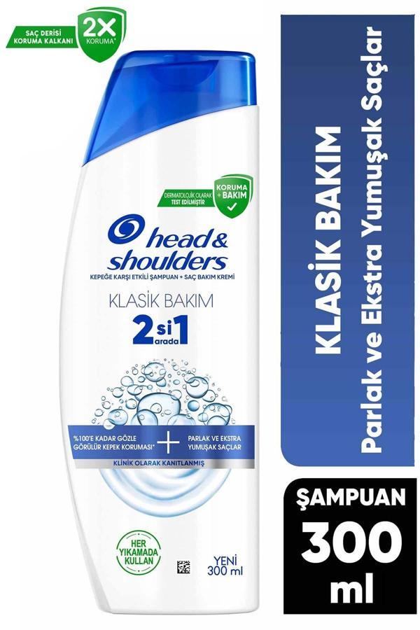 Head And Shoulders Klasik Bakım 2si1 Arada Şampuan 300 ml - Image 1
