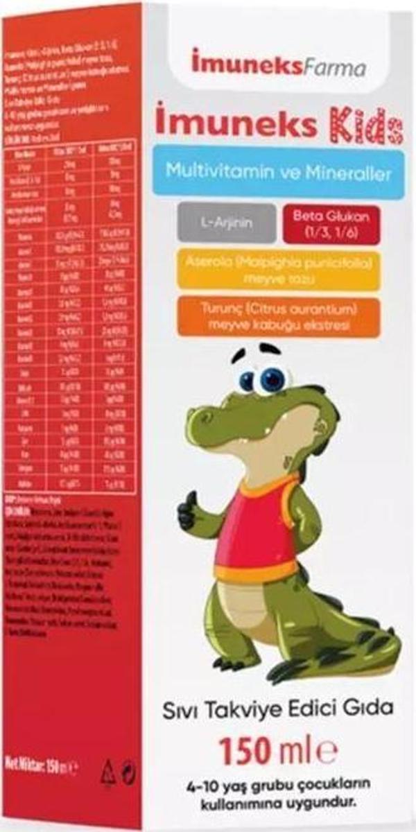 İmuneks Kids Multivitamin ve Mineraller Takviye Edici Gıda 150 ml - Image 1