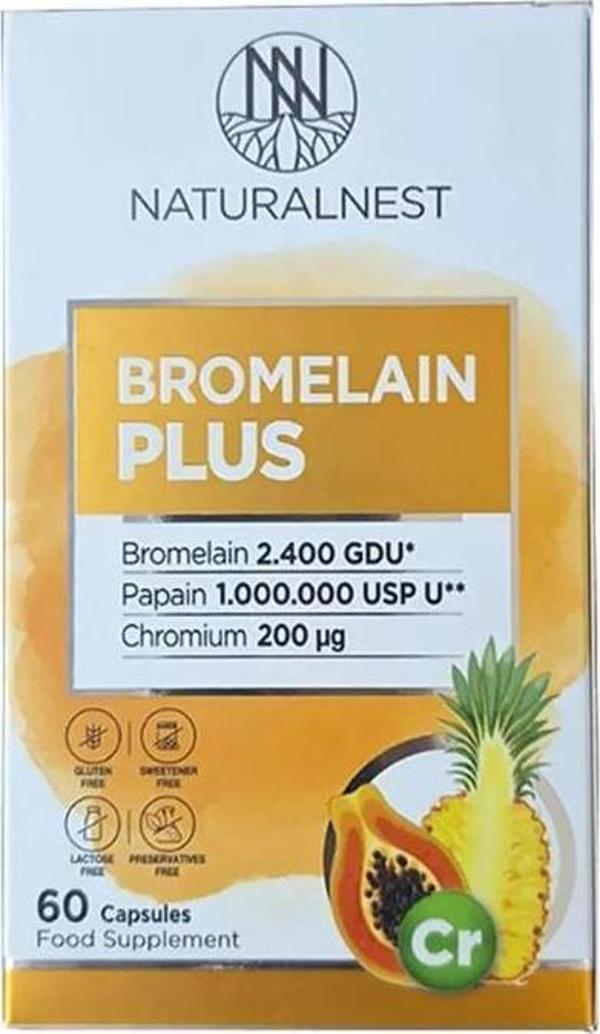 Naturalnest Bromelain Plus 60 Kapsül - Image 1