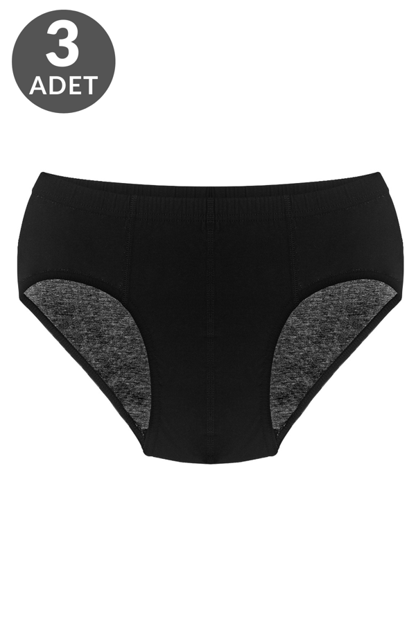 3 lü Erkek %100 Pamuklu Süprem Külot 213 - Image 1