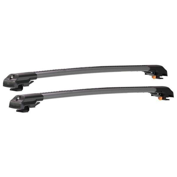 Ford Ranger Pickup (2011-2024) için Ara Atkı / Araç Üstü Kilitlenebilir Taşıma Barları - 2li Bar - Gri - Image 1