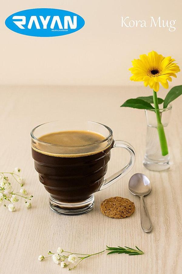 Rayan Kora Serisi 3’lü Kupa Bardak Seti | Modern Tasarım Çay & Kahve Kupası Takımı - Image 1