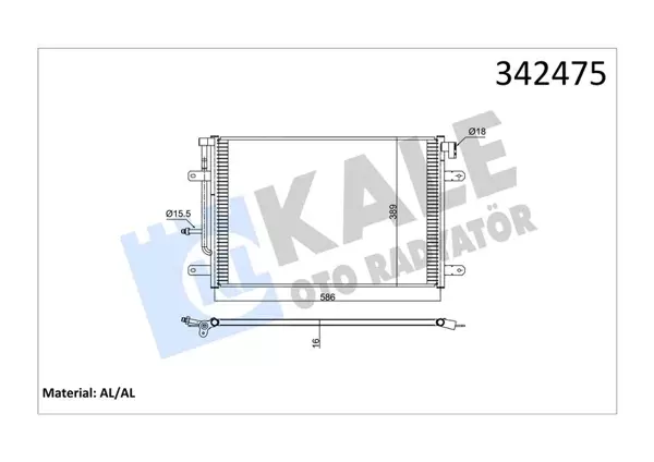 KLİMA KONDENSERİ AUDI AUDI A4 SEAT EXEO-EXEO ST AL-AL 8E0260403H 8E0260403L 8E0260403N - Image 1