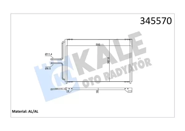 KONDENSER AL/AL AVANTIME-ESPACE 3 6025307276 7700876215 - Image 1